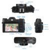 Câmera digital foto vlogging filmadora para youtube wifi webcam grande angular 16x zoom digital 48mp fotografia 3 polegada tela da aleta - Image 9
