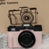 Câmera digital foto vlogging filmadora para youtube wifi webcam grande angular 16x zoom digital 48mp fotografia 3 polegada tela da aleta - Image 3