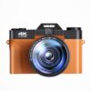 Câmera digital foto vlogging filmadora para youtube wifi webcam grande angular 16x zoom digital 48mp fotografia 3 polegada tela da aleta - Image 4