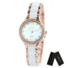 Luxo Cristal Diamante Relógios Femininos Moda Impermeável Quartzo Relógio Casual Feminino, Relógio Feminino Cinta Cerâmica Relogio Feminino - Image 4