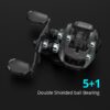 KastKing Brutus Baitcasting Reel, Sistema de travagem magnética, 7.2:1 Relação engrenagem, 5 + 1 rolamentos, 8kg Max Drag Pesca Bobina - Image 2