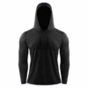 Hoodie esportivo de manga comprida masculino, camisa com capuz de pesca ao ar livre, ginásio Sportwear, proteção solar UV, UPF 50 Plus - Image 7