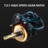 KastKing Brutus Baitcasting Reel, Sistema de travagem magnética, 7.2:1 Relação engrenagem, 5 + 1 rolamentos, 8kg Max Drag Pesca Bobina - Image 6