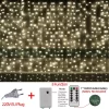LED Fairy String Curtain Lights Outdoor impermeável, Waterfall Street, guirlanda na casa, pátio, decoração de festa de Natal - Image 8