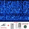 LED Fairy String Curtain Lights Outdoor impermeável, Waterfall Street, guirlanda na casa, pátio, decoração de festa de Natal - Image 10