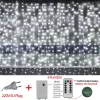 LED Fairy String Curtain Lights Outdoor impermeável, Waterfall Street, guirlanda na casa, pátio, decoração de festa de Natal - Image 12